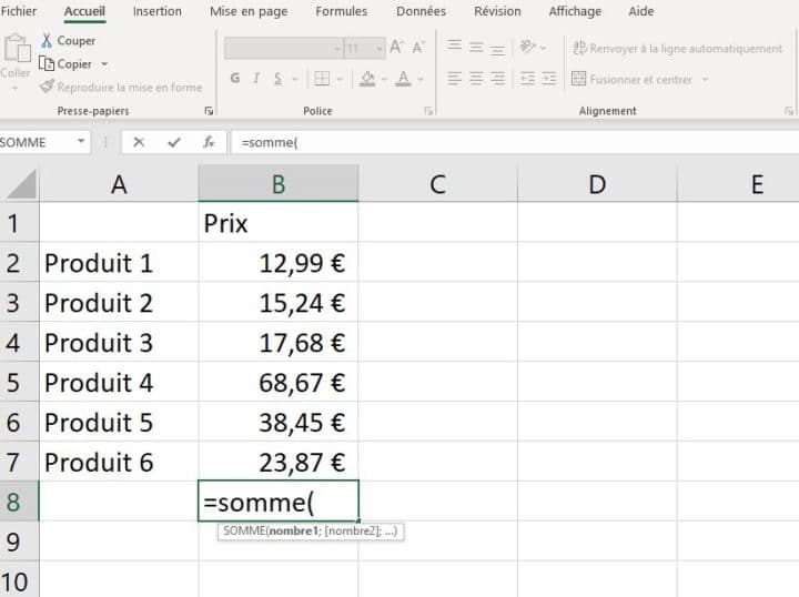 formation excel pour débutant à gentilly