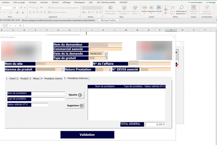 application excel vba