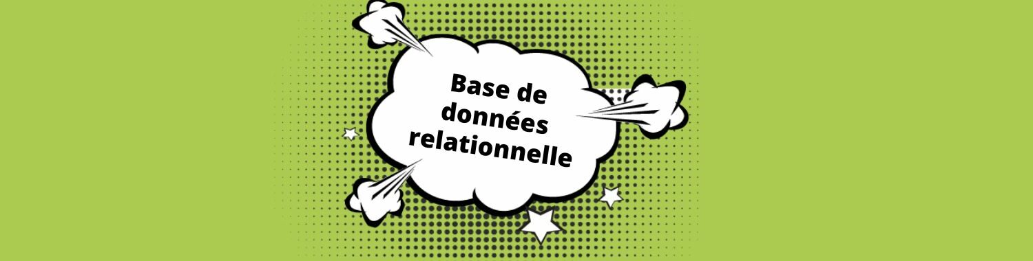 base de données relationnelle