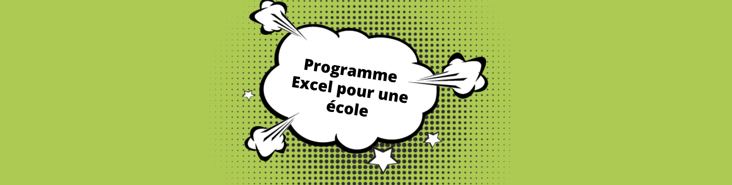 developpement programme excel sur mesure