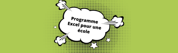 developpement programme excel sur mesure